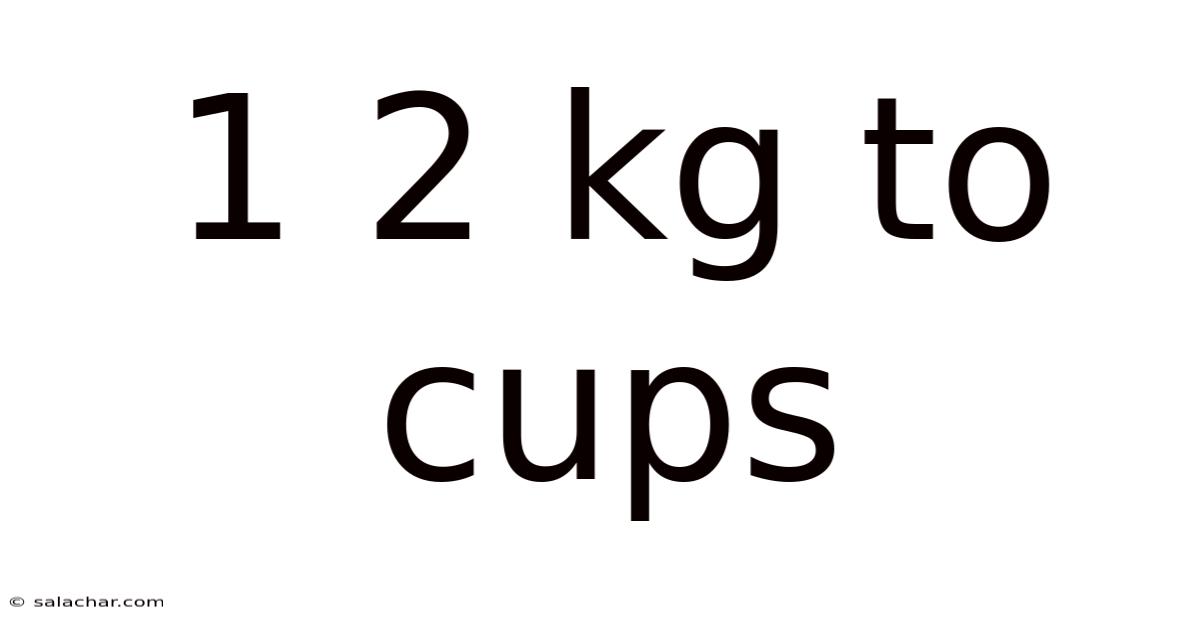 1 2 Kg To Cups