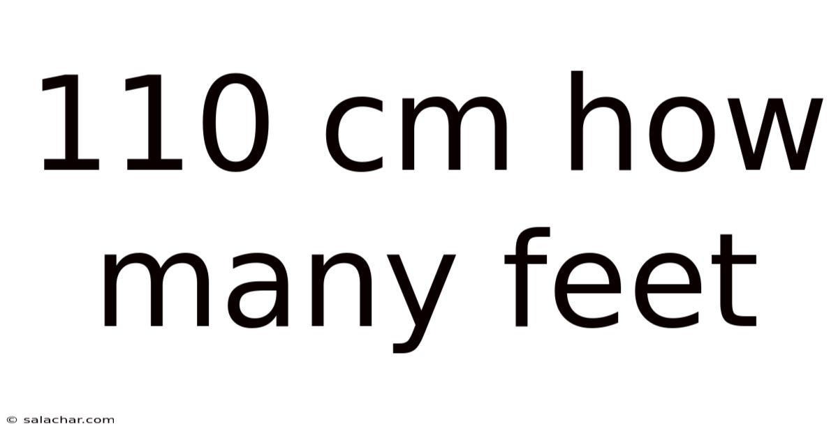 110 Cm How Many Feet