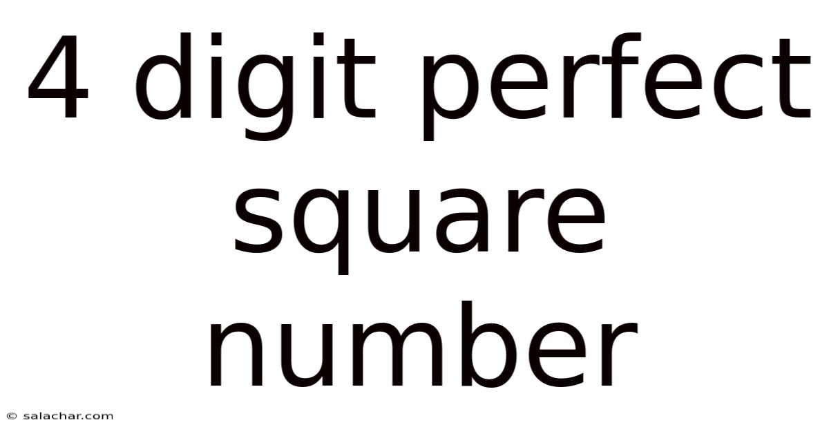 4 Digit Perfect Square Number