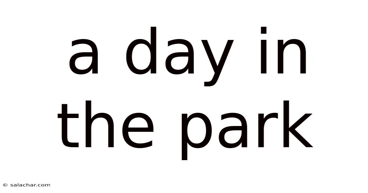 A Day In The Park