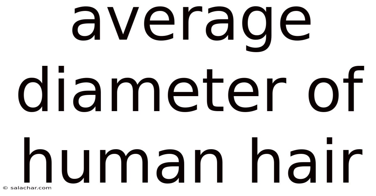 Average Diameter Of Human Hair