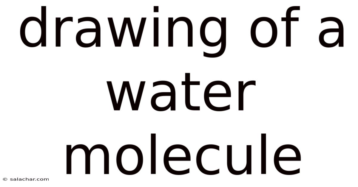 Drawing Of A Water Molecule