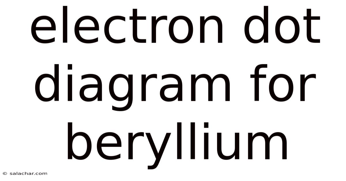 Electron Dot Diagram For Beryllium