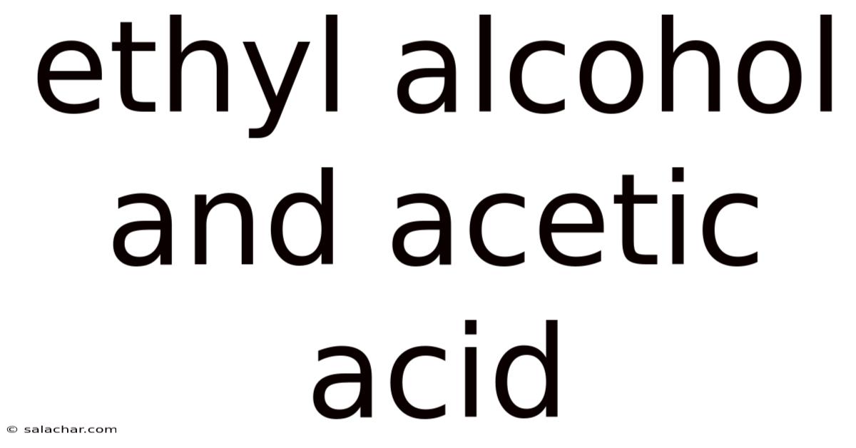 Ethyl Alcohol And Acetic Acid