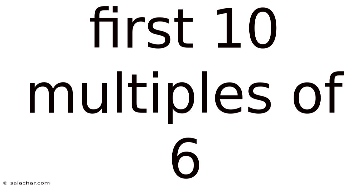 First 10 Multiples Of 6