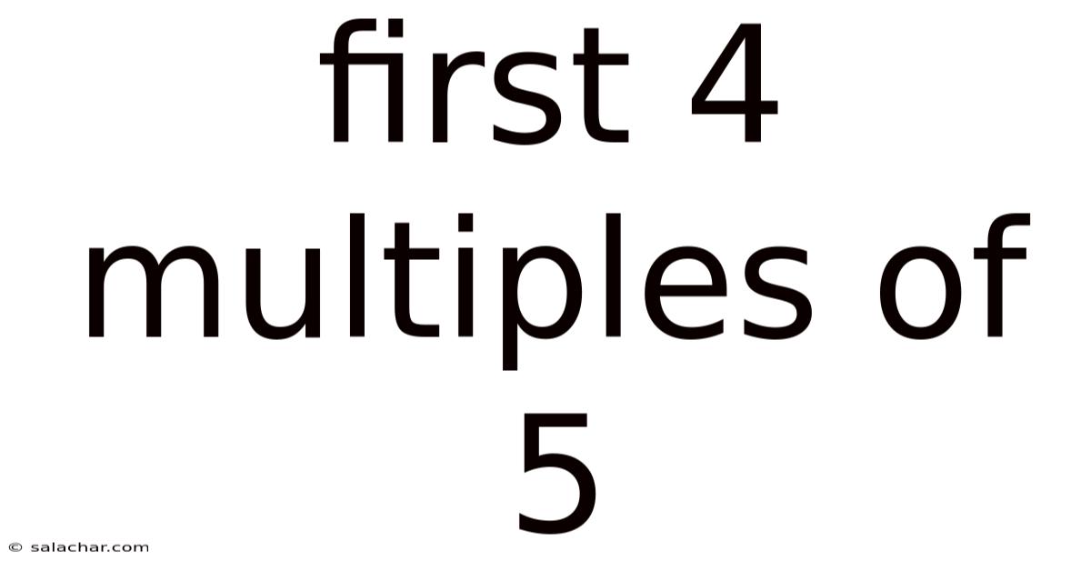 First 4 Multiples Of 5