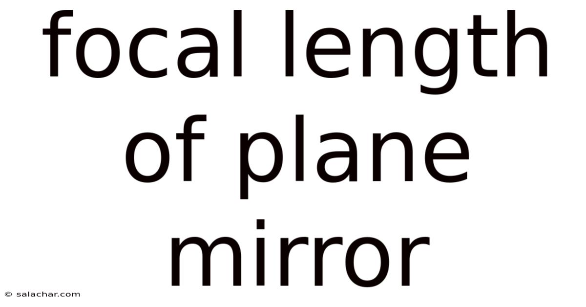 Focal Length Of Plane Mirror