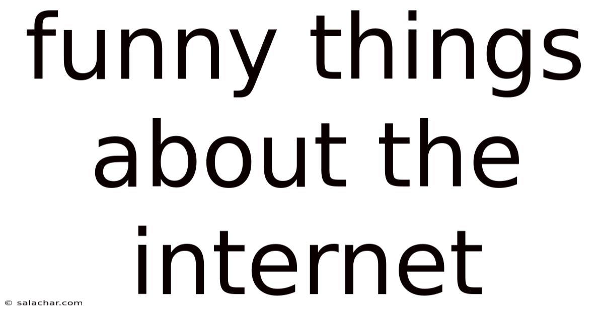 Funny Things About The Internet