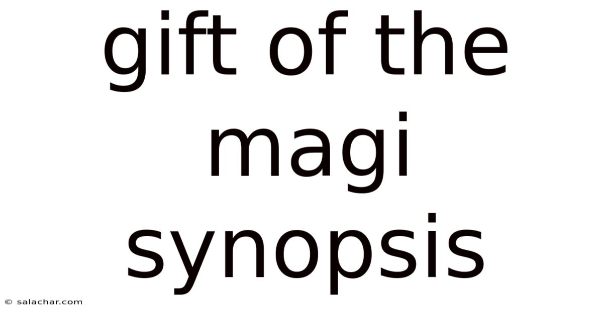 Gift Of The Magi Synopsis