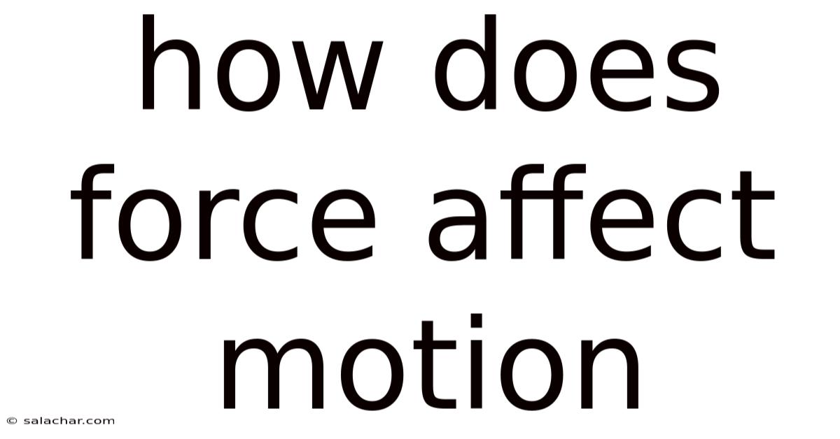 How Does Force Affect Motion