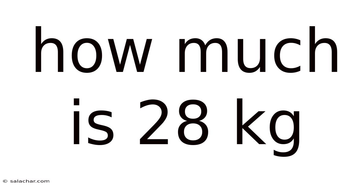 How Much Is 28 Kg