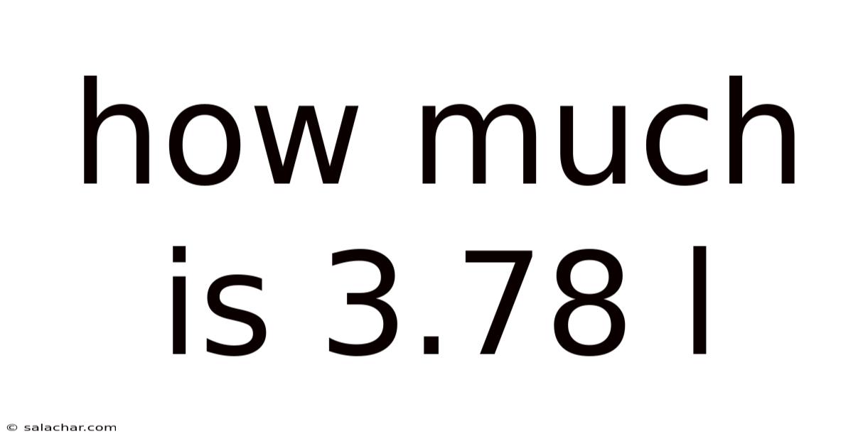 How Much Is 3.78 L