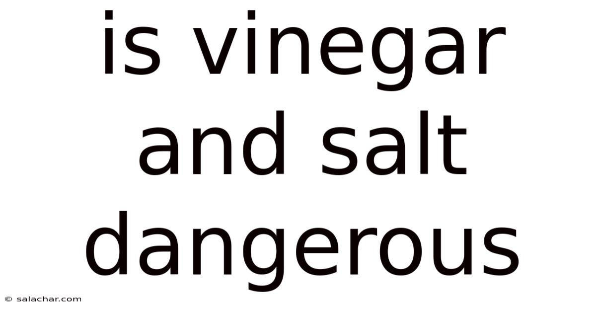 Is Vinegar And Salt Dangerous