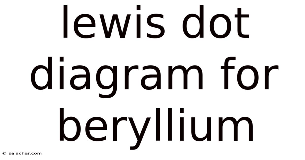 Lewis Dot Diagram For Beryllium