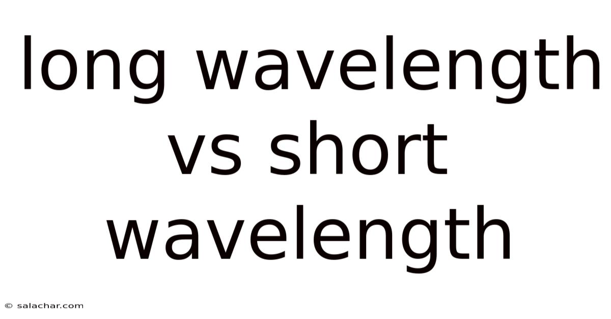 Long Wavelength Vs Short Wavelength