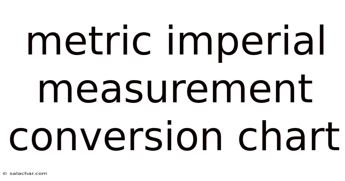 Metric Imperial Measurement Conversion Chart