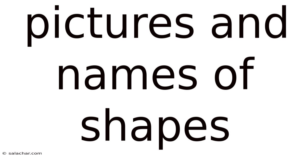 Pictures And Names Of Shapes