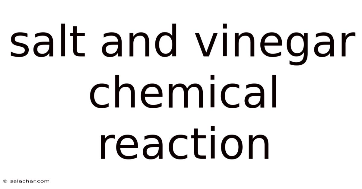 Salt And Vinegar Chemical Reaction