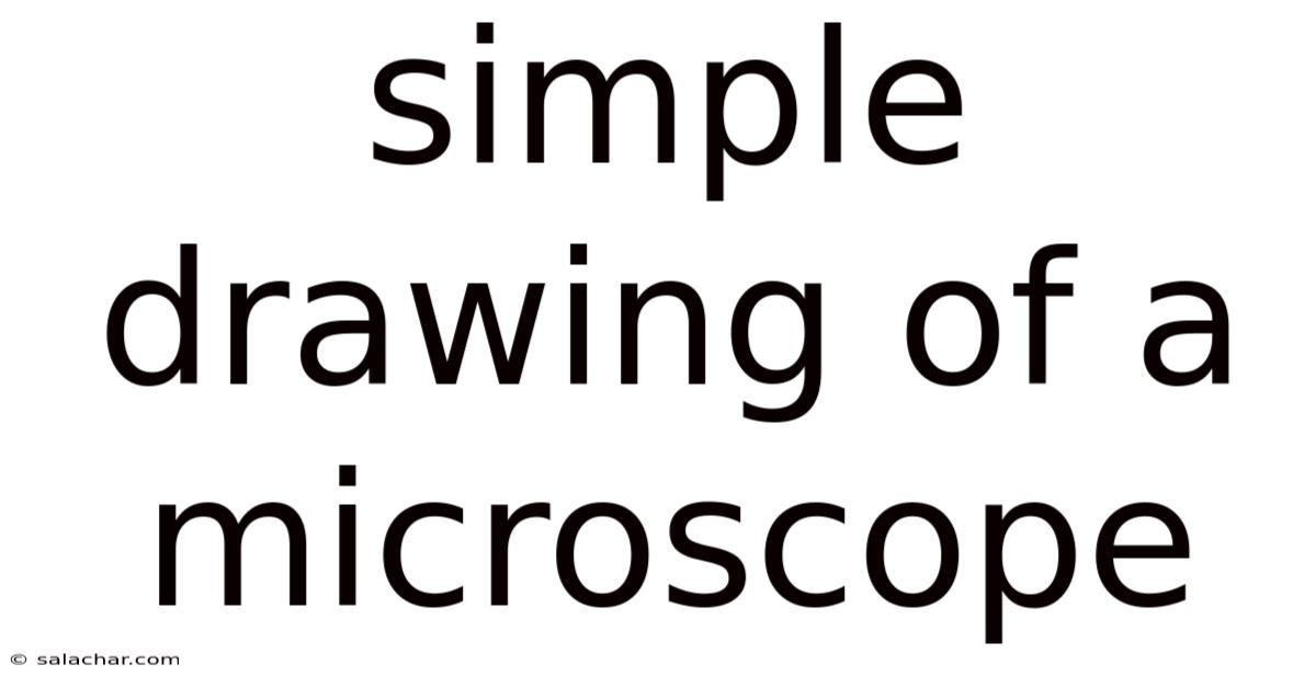 Simple Drawing Of A Microscope