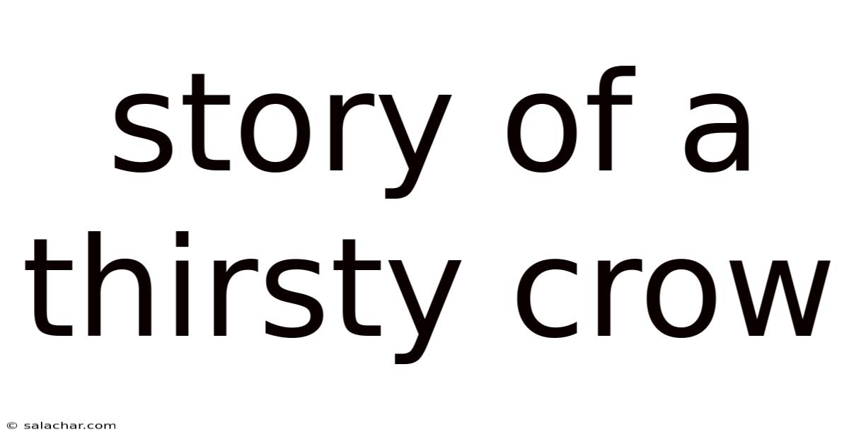 Story Of A Thirsty Crow