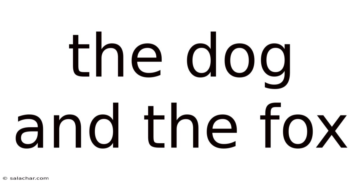The Dog And The Fox