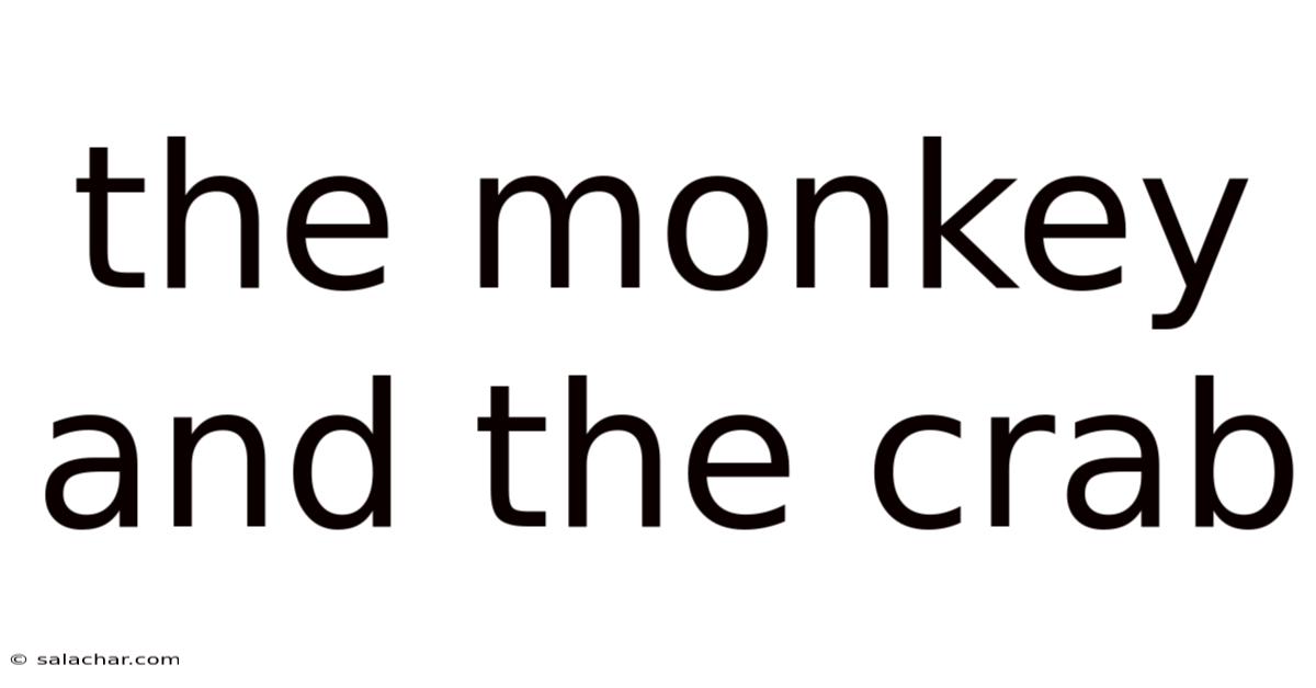 The Monkey And The Crab