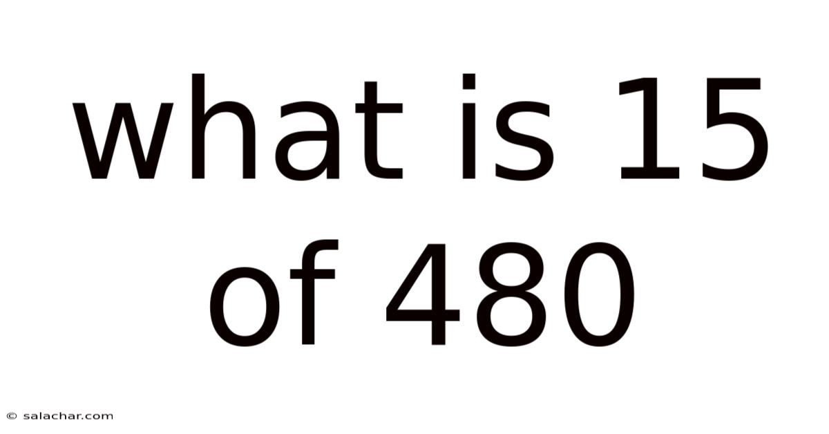 What Is 15 Of 480