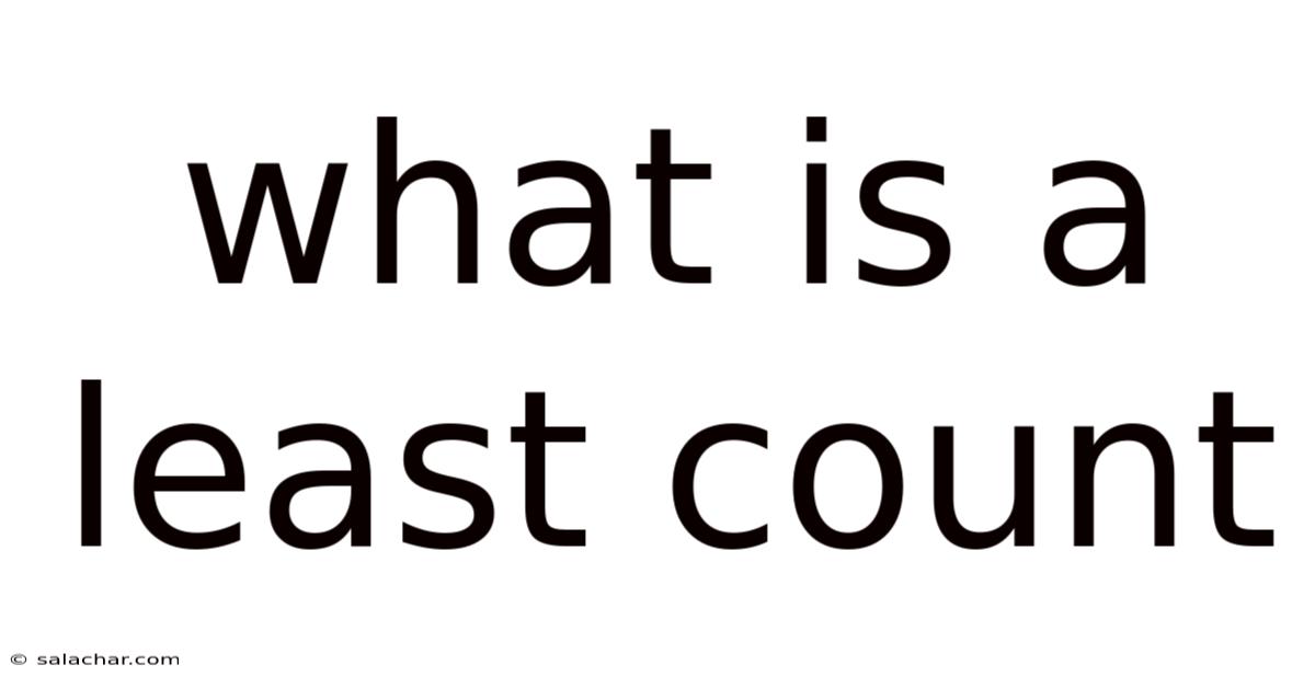What Is A Least Count