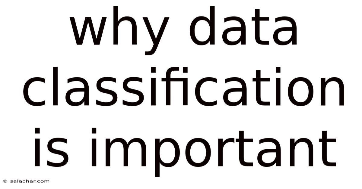 Why Data Classification Is Important