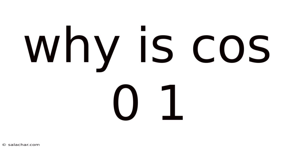 Why Is Cos 0 1