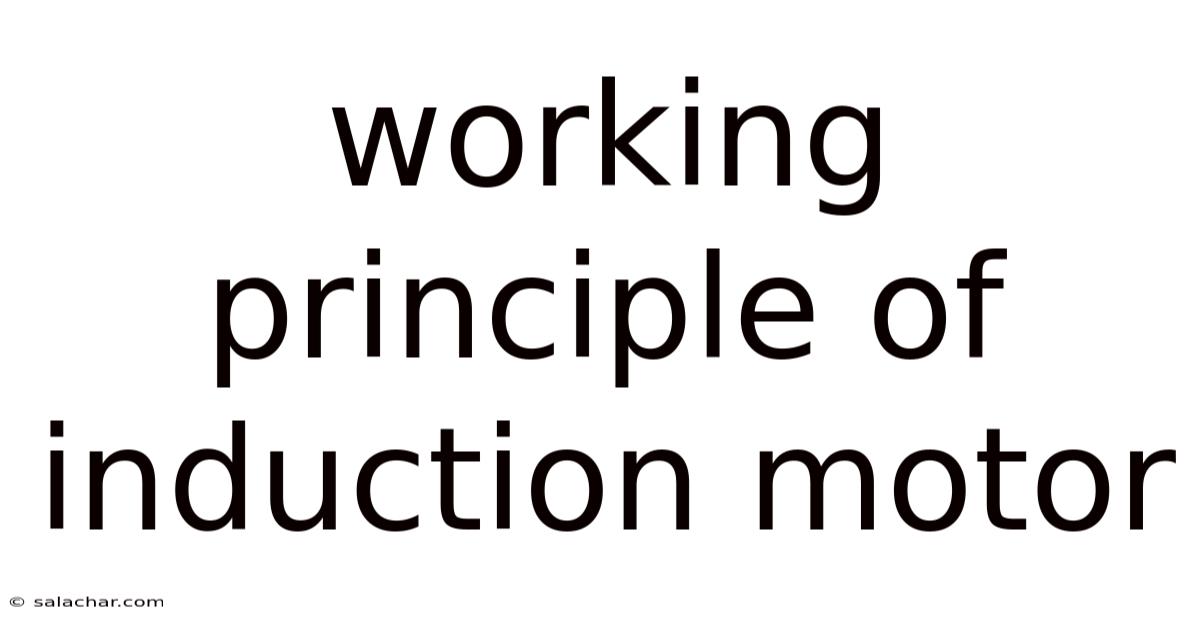 Working Principle Of Induction Motor